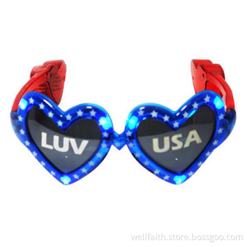 Green Flashing LED Light Up Party Rave Costume Accessory Sun GlassesNew